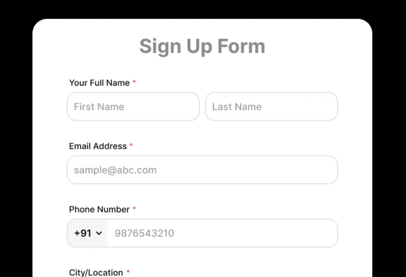 Express your interest.