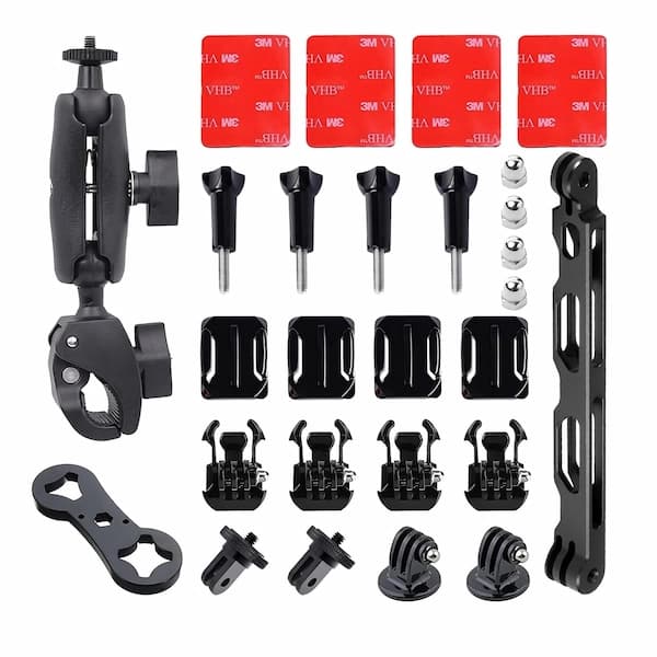 This is an image of 3 in 1 Motorcycle Mount for Insta360 x3 and x4 on rent offerred by SharePal.in