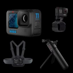 This is an image of GoPro Hero 11 Travel Combo on rent offered by SharePal.in
