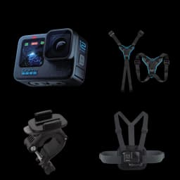 This is an image of GoPro Hero 12 Riding Combo on rent offerred by SharePal.in