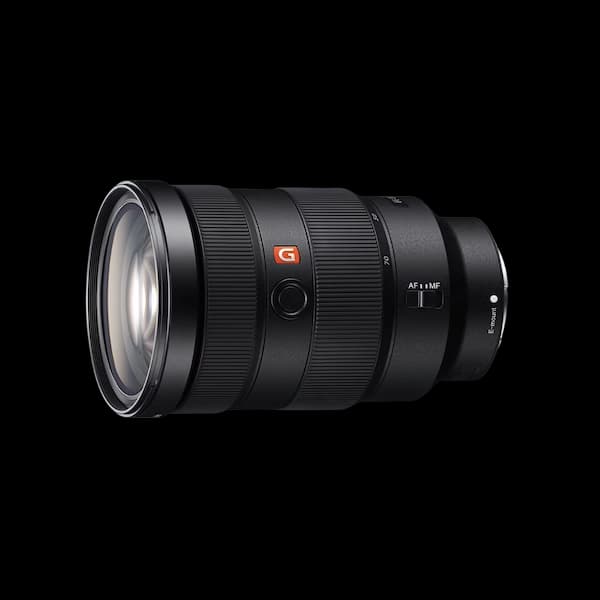 These are product images of Sony 24-70mm G master on rent by SharePal.