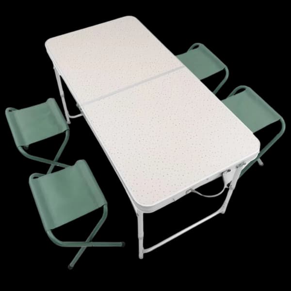 This is an image of Camping Table and Stools on rent offered by SharePal.in