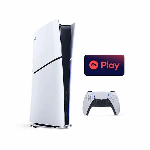 These are product images of Rent PS5 Console with ea play combo w/1 Controller by SharePal.