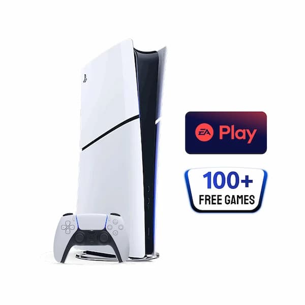 These are product images of Rent PS5 Console with 100 games with EA Play w/1 Controller by SharePal.
