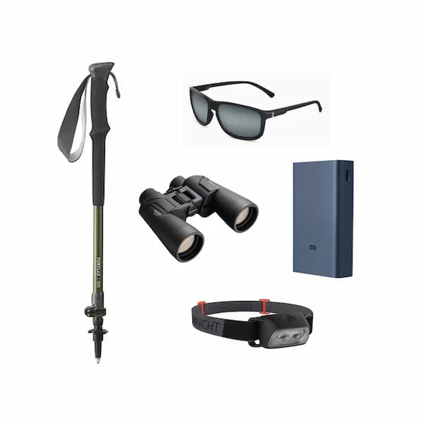 These are product images of Trek Essentials + Olympus Binocular Combo by SharePal.