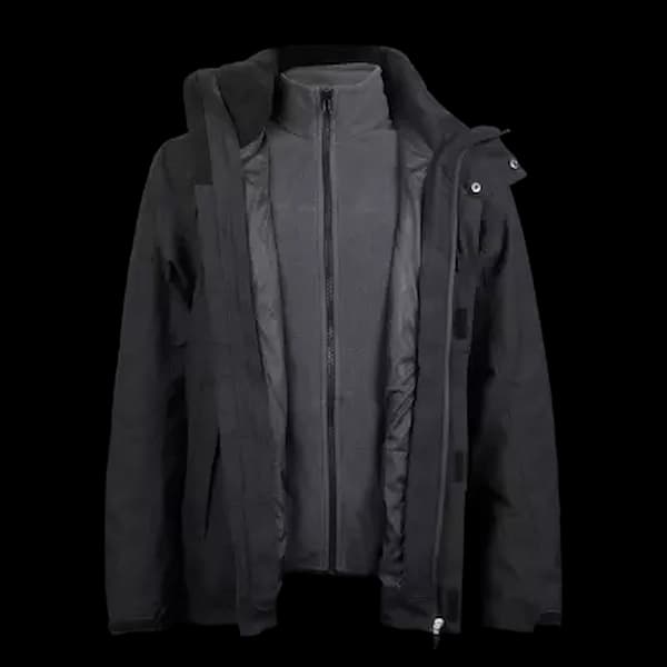 These are product images of Men 3x1 Jacket on rent by SharePal.